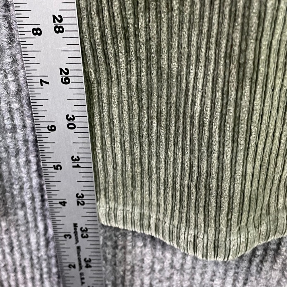 Oli & Hali Corduroy Flare Pants Womens Medium Olive Green Boho High Rise Flare - Picture 5 of 10